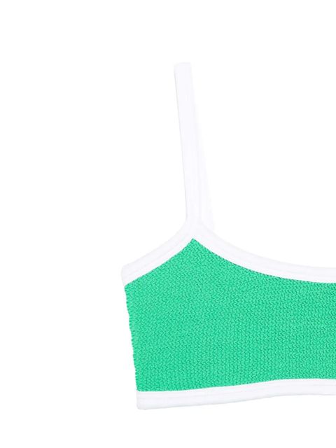 Hunza G Tyler contrast-trim bikini - Green