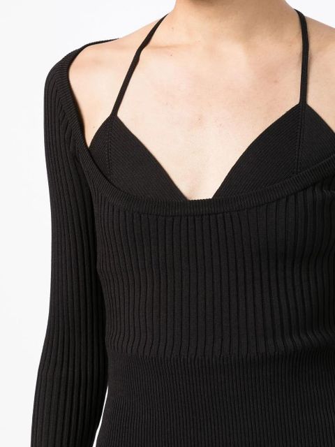 Simkhai Core Jayline layered top - Black