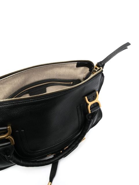Chloé Marcie leather tote-bag - Black - zdjęcie produktu nr 2