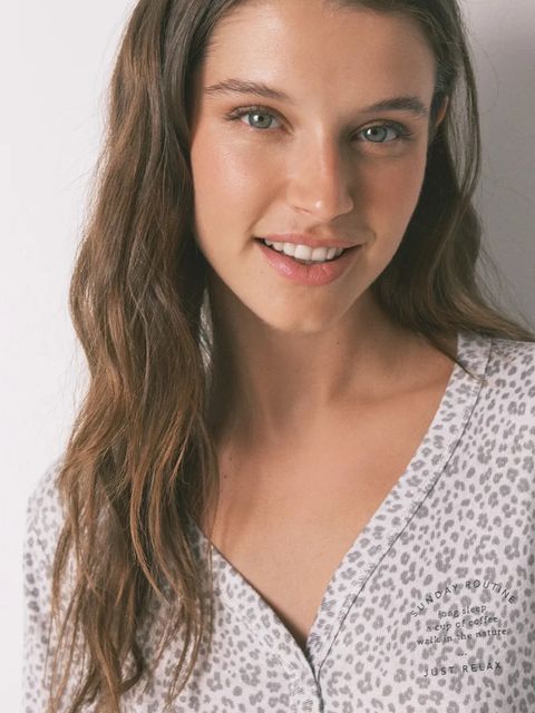 women'secret koszula nocna damska kolor biały 4442115