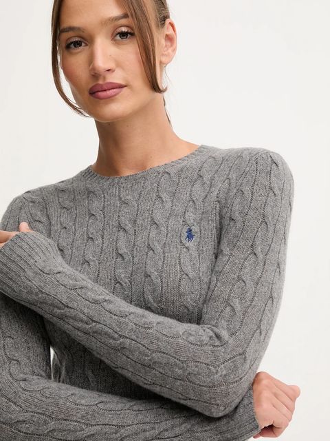Polo Ralph Lauren sweter damski kolor szary lekki 211971865