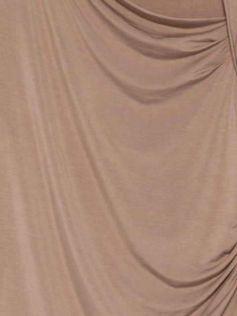 Lauren Ralph Lauren draped-detail long-sleeve top - Neutrals