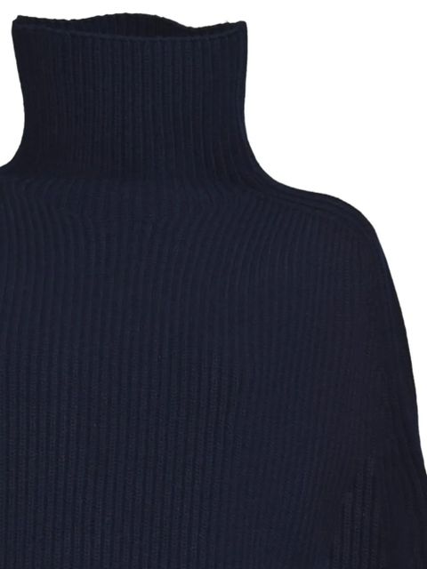 Jil Sander roll-neck ribbed cape - Neutrals - zdjęcie produktu nr 2