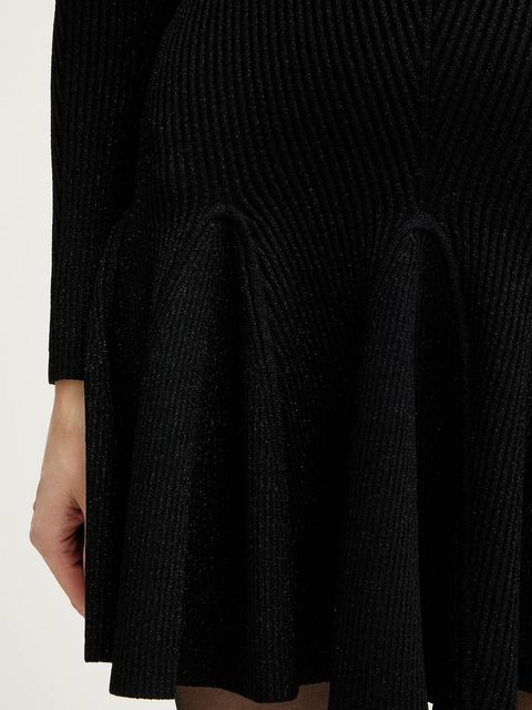 Retrofete sukienka Sydonie kolor czarny mini rozkloszowana FW24-9733