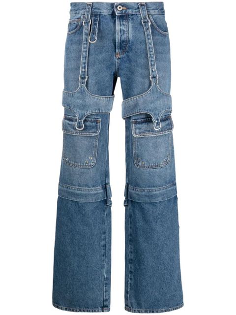 Off-White Cargo Zip straight-leg jeans - Blue - zdjęcie produktu nr 1