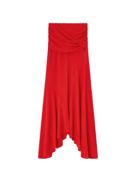 GANNI twist-detail maxi skirt - Red - zdjęcie produktu nr 1