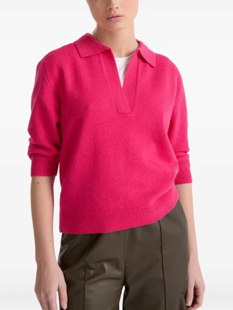 Yves Salomon knitted polo shirt - Pink - zdjęcie produktu nr 2