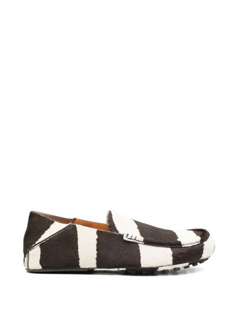 Tod's striped loafers - Brown - zdjęcie produktu nr 1