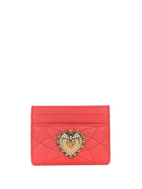 Dolce & Gabbana Devotion leather cardholder - Orange - zdjęcie produktu nr 1