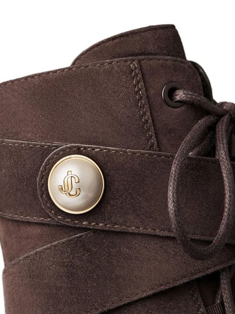 Jimmy Choo 45mm Noemi lace-up combat boots - Brown