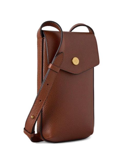 Mulberry flap textured phone mini bag - Brown - zdjęcie produktu nr 2