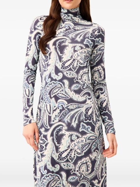Marie Oliver Paxton paisley-print dress - Blue - zdjęcie produktu nr 2