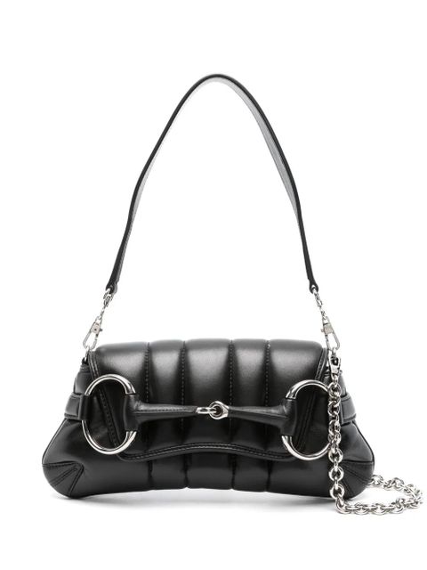 Gucci small Horsebit Chain shoulder bag - Black - zdjęcie produktu nr 1