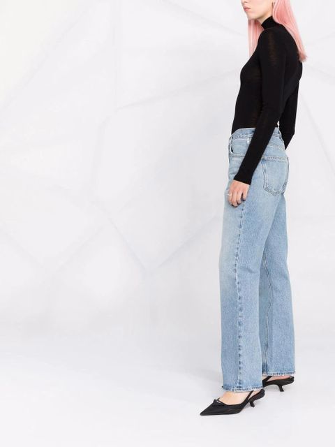 AGOLDE high-waisted bootcut jeans - Blue