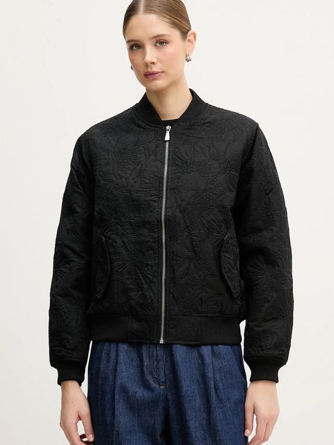 Sisley kurtka bomber kolor czarny przejściowa 2PDVLN069 - zdjęcie produktu nr 1