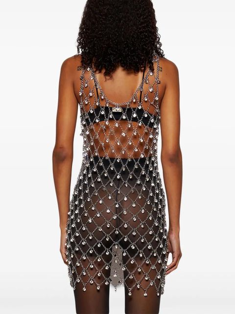Rabanne embellished-chain dress - Silver