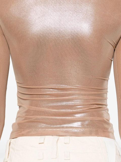 Diesel T-Clau-M1 semi-sheer top - Neutrals