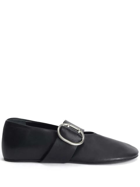 Jil Sander leather ballerina shoes - Black - zdjęcie produktu nr 1