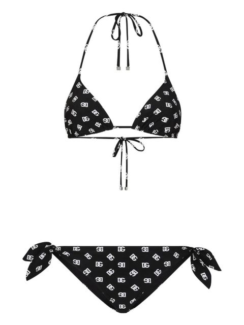 Dolce & Gabbana DNA DG-logo print triangle-cup bikini set - Black - zdjęcie produktu nr 1