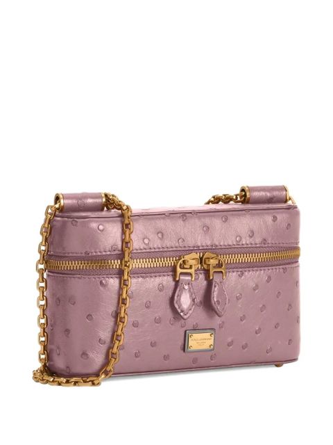 Dolce & Gabbana textured shoulder bag - Pink