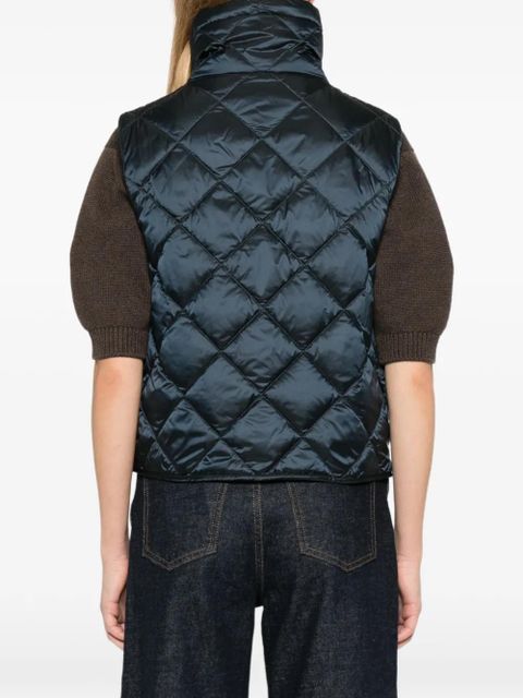 Max Mara quilted sleeveless jacket - Blue