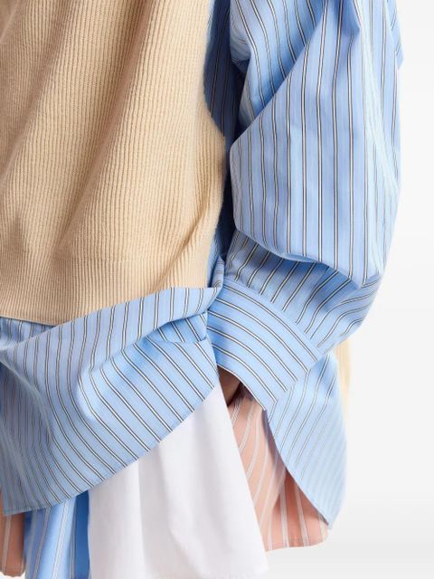 Essentiel Antwerp striped-pattern shirt - Blue