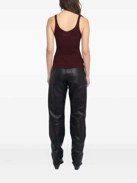 Zadig&Voltaire ribbed tank top - Red