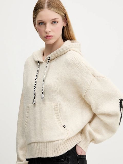 Vans sweter damski kolor beżowy VN000R52FS81 - zdjęcie produktu nr 2