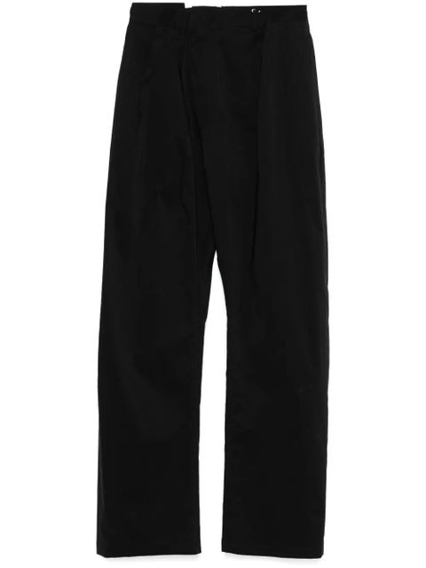MM6 Maison Margiela pleat-detailing trousers - Black - zdjęcie produktu nr 1
