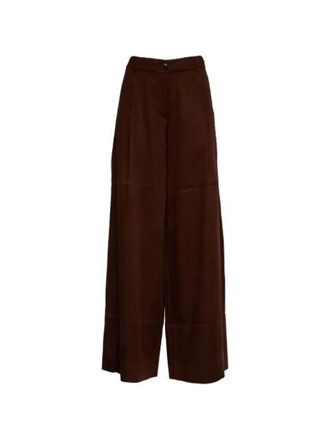 Essentiel Antwerp wide leg justicia trousers - Brown - zdjęcie produktu nr 1