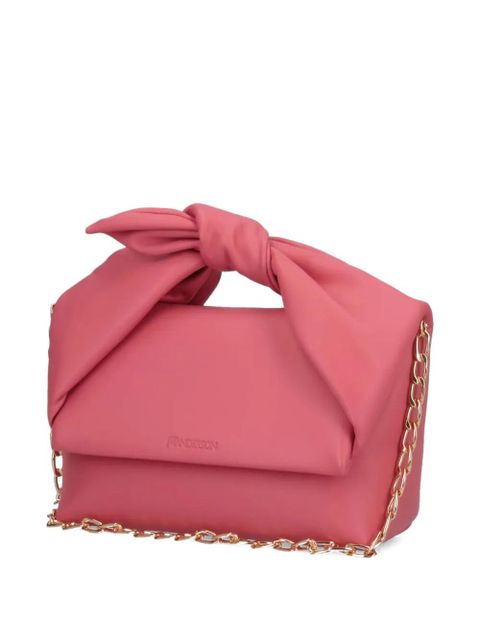 JW Anderson Twister bow-detail shoulder bag - Pink