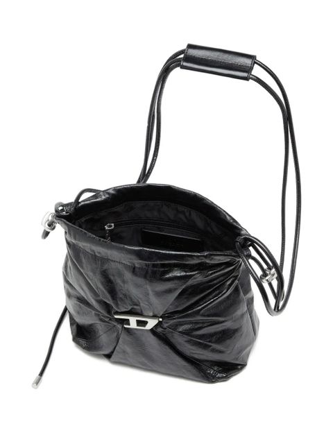 Diesel Scrunch-D bucket bag - Black