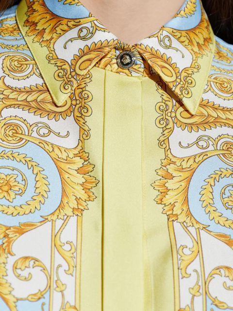 Versace baroque-printed shirt - Blue