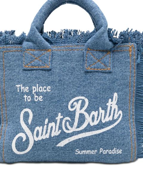 MC2 Saint Barth fringed top handle bag - Blue