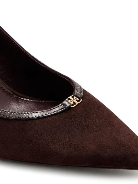 Tory Burch 80mm Double T-buckle pumps - Brown