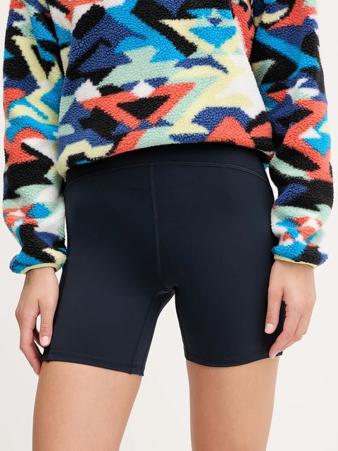 Helly Hansen szorty HP damskie kolor granatowy gładkie high waist 34316 - zdjęcie produktu nr 1