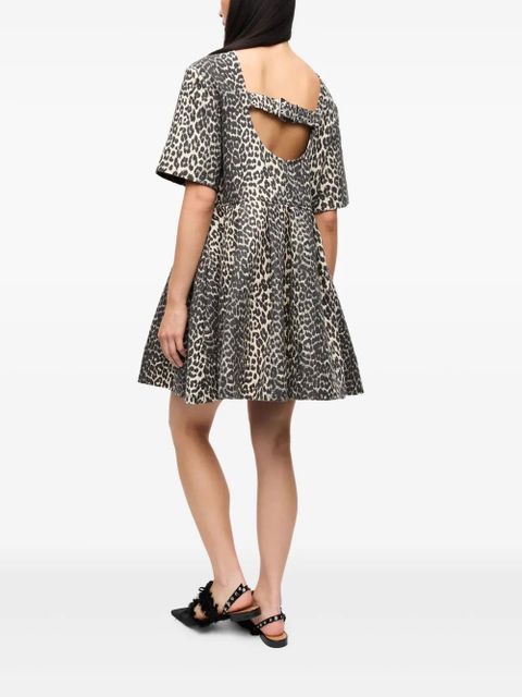 GANNI leopard-print minidress - Neutrals - zdjęcie produktu nr 2