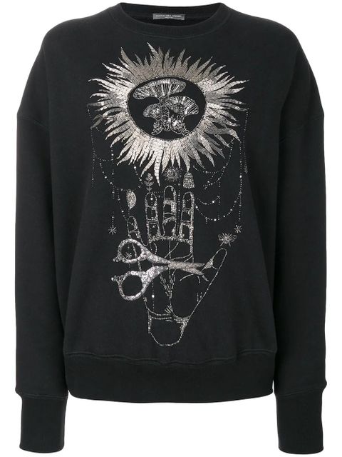 Alexander McQueen embroidered sweatshirt - Black - zdjęcie produktu nr 1