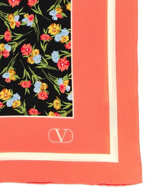 Valentino Garavani floral-print scarf - Orange - zdjęcie produktu nr 2