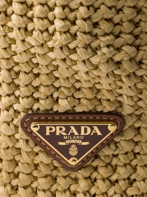 Prada crochet tote bag - Neutrals