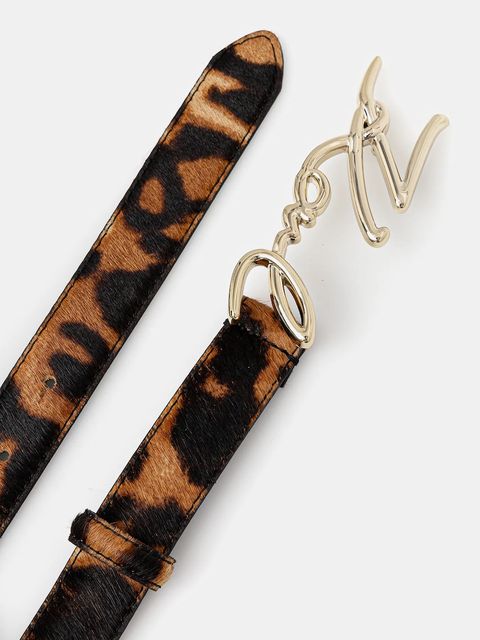 Karl Lagerfeld pasek skórzany K/SIGNATURE damski kolor brązowy A4W33024 - zdjęcie produktu nr 2