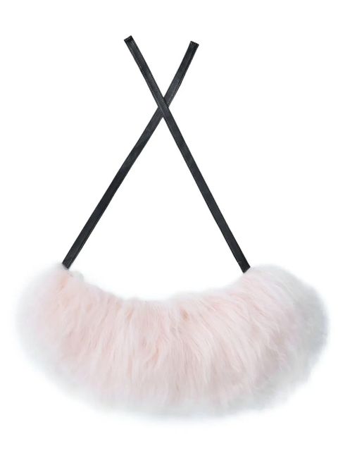 Marni shearling self-tie scarf - Pink - zdjęcie produktu nr 1