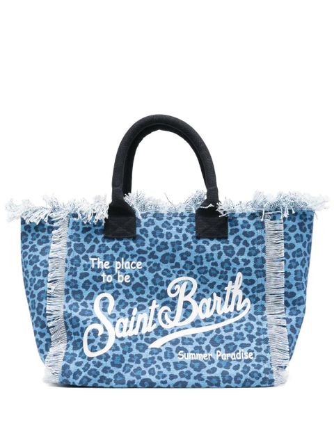 MC2 Saint Barth animal-print Vanity beach bag - Blue