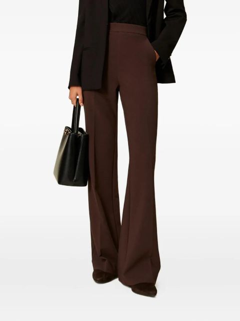 TWINSET high-waisted flared trousers - Brown - zdjęcie produktu nr 1