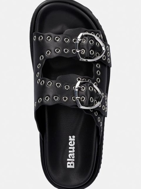 Blauer klapki skórzane BLOOM02