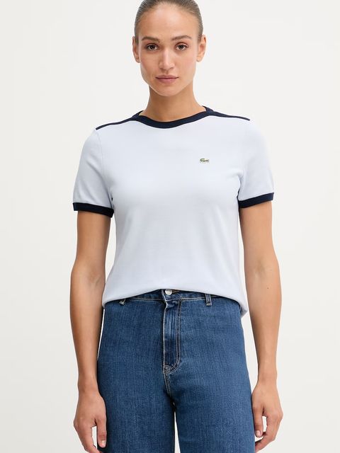 Lacoste T-shirt damski bawełniany - zdjęcie produktu nr 1