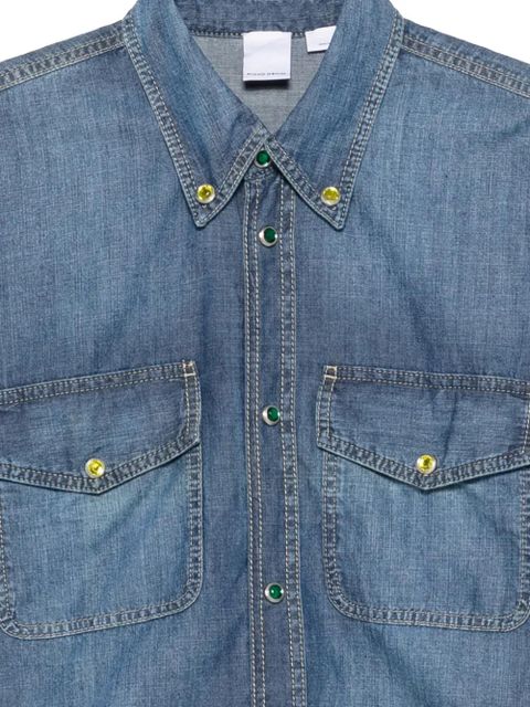 PINKO Scherma pocket button shirt - Blue