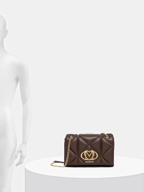 Love Moschino torebka kolor brązowy JC4041PP0NLC0313