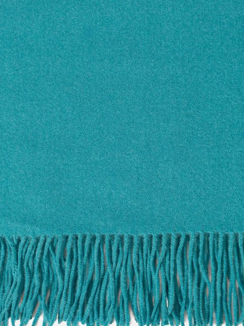 Answear.LAB szalik z wełną damski kolor niebieski gładki - zdjęcie produktu nr 2