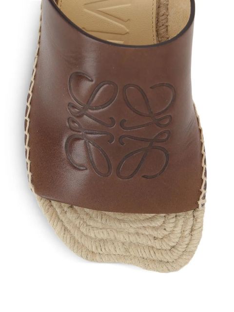 LOEWE 80mm Petal espadrilles - Brown